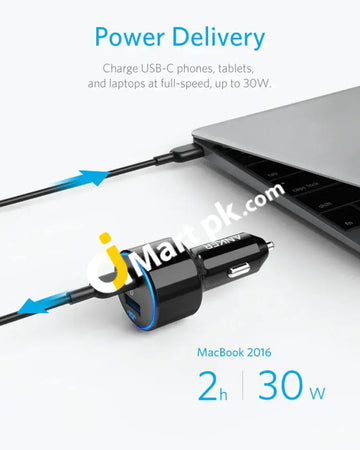 Anker Powerdrive Speed+ 2 Usb-C Car Charger With 1 Pd & Piq Port - Imported From Uk
